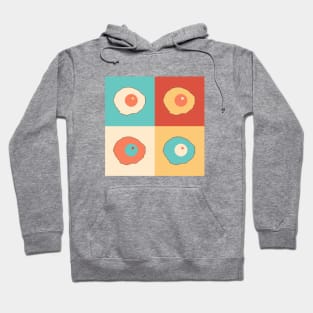 sunny side up eggs pixel art retro Hoodie